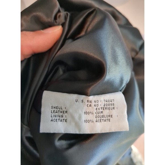 Marc‎ New York Men's Black Button Down Leather Jacket Size Medium - Picture 9 of 10